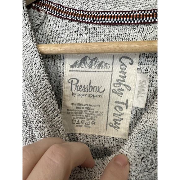 West Virginia Terry Cloth Sweatshirt Small Gray Press Box by Royce Apparel - Picture 2 of 9